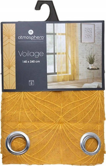 Atmosphera Mia με Τρουκς Πορτοκαλί 140x240εκ.