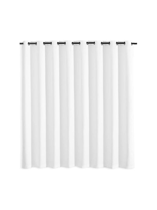 Jemidi24 Κουρτίνα Συσκότισης με Τρουκς White 300x245εκ.