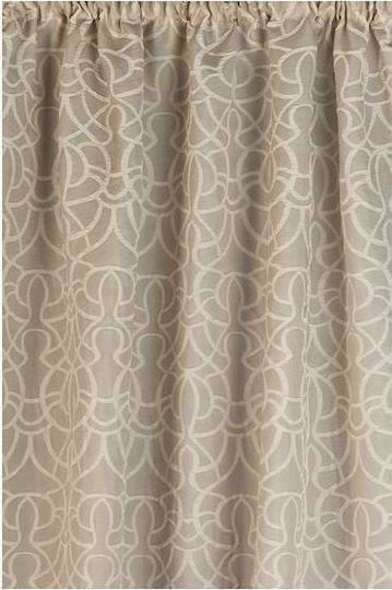 Omega Home Perdea Cu Coafură Bej 145x270 Cm