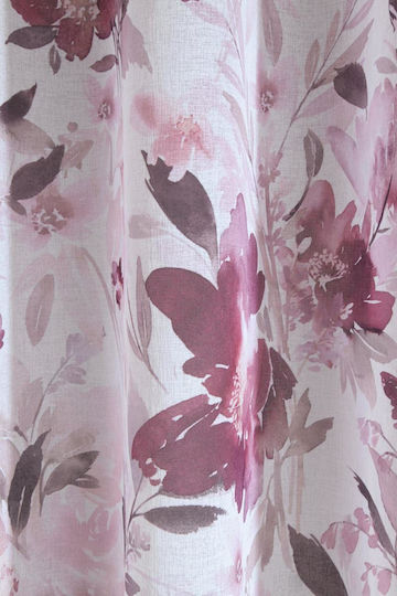 Curtain με Τρουκς Rose 135x280εκ.