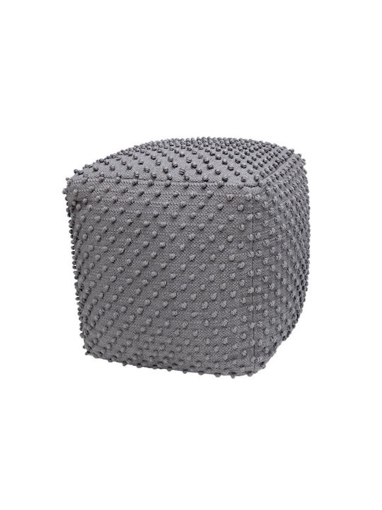 Πουφ Σκαμπό Αδιάβροχο Fl481 Γκρι Χρώμα 45x45x45cm
