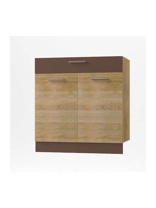 Alina Floor Cabinet Sonoma-Mokka 80x44.5x85pcs