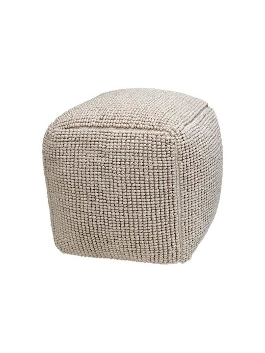 Fylliana Sitzsack Hocker Wasserdicht Fl822 Beiger Farbe 45x45x45cm