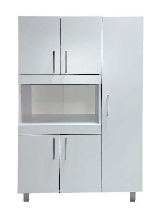 Στήλη Κουζίνας Λευκό 89x38x160εκ.