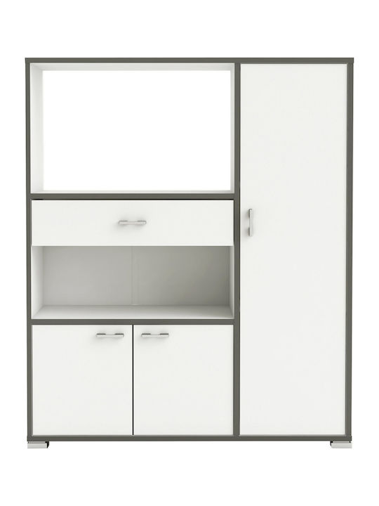 Επιδαπέδιο Ντουλάπι Barl 90x40x111.8cm Λευκό