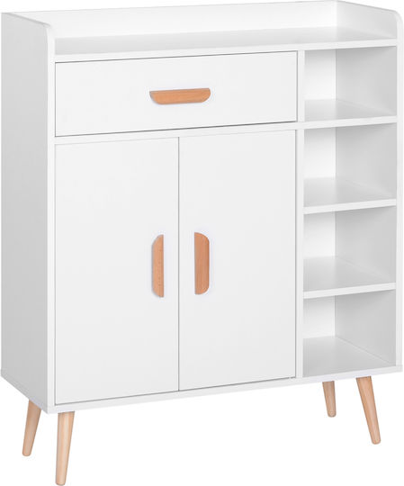 Επιδαπέδιο Ντουλάπι 80x29.5x96cm Λευκό