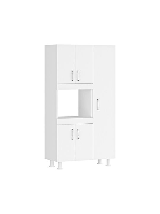 Defne Ντουλάπι Κάτω Φούρνου Λευκή Απόχρωση 89x37.5x160εκ.