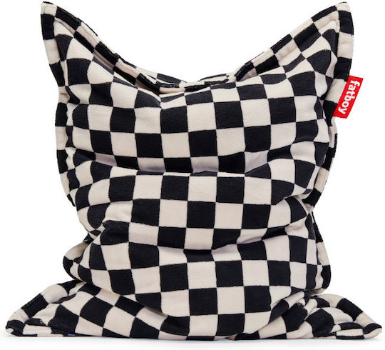 Μαξιλάρα Original Slim Teddy Chess Black Ecru 155x120x155cm