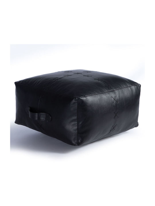 Πουφ Σκαμπό Black 50x50x25cm