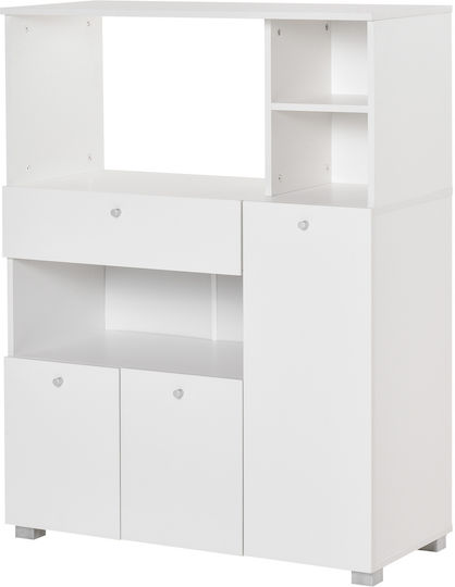 Επιδαπέδιο Ντουλάπι Λευκό 90x40x120εκ.