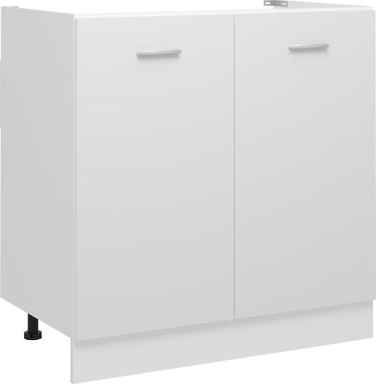 Ντουλάπι Νεροχύτη Λευκό 50x46x81.5εκ.