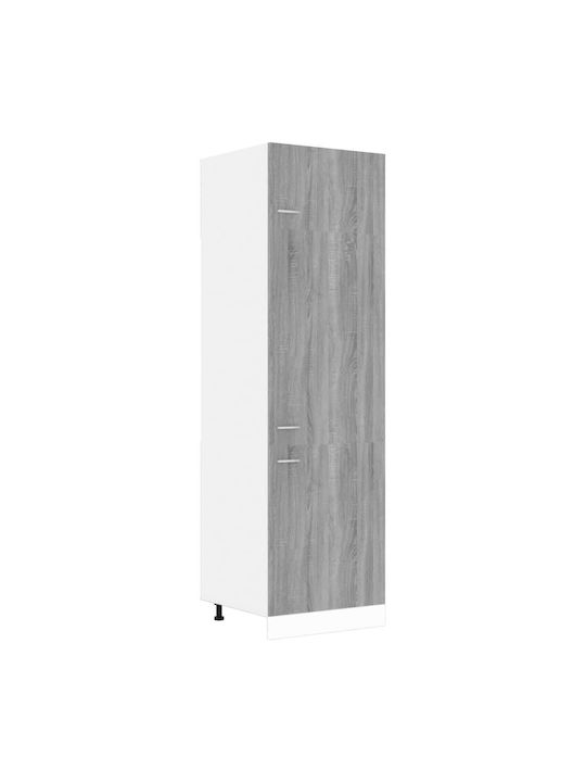 Επιδαπέδιο Ντουλάπι 60x57x207cm Γκρι