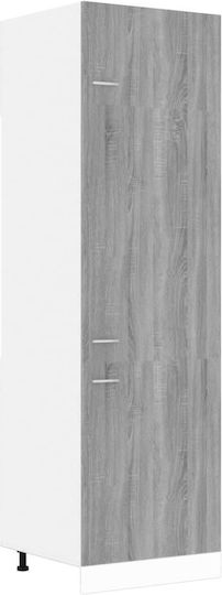Επιδαπέδιο Ντουλάπι 60x57x207cm Γκρι Επιδαπέδιο Ντουλάπι 60x57x207cm Γκρι