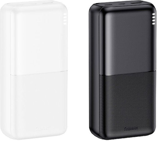 Remax RPP-177 Power Bank 30000mAh cu Port USB-A și 2 Porturi USB-C Negru