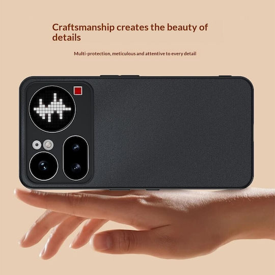 Leder / Kunststoff Orange Handyhüllen für Nothing Phone (4a) Pro