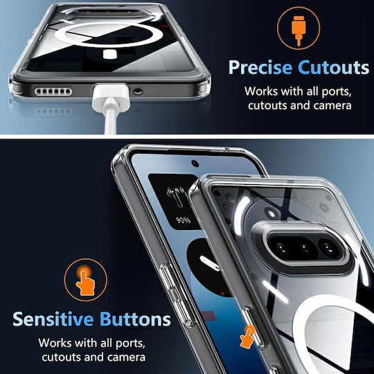 Rückseitenhülle aus Silikon Transparent (Nichts Phone (4a))