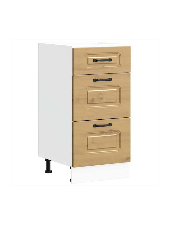 Kalmar Kitchen Floor Drawer Unit Artisan Oak 40x46x81.5cm