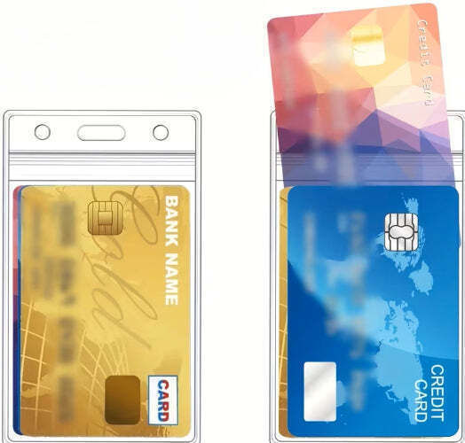 1pc Waterproof Transparent Card Holder Plastic Protector Case Business Bus Bank Credit Card Protector Id Card Badge Holders