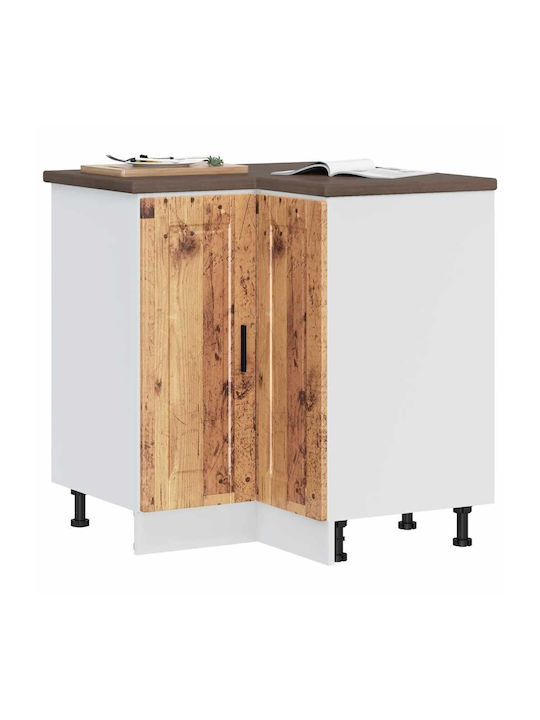 Dulap de Colț pardoseală Cafea 75.5x75.5x81.5buc
