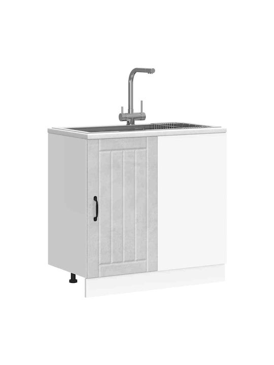 Lucca Spülbeckenschrank Grey 80x46x81.5Stück