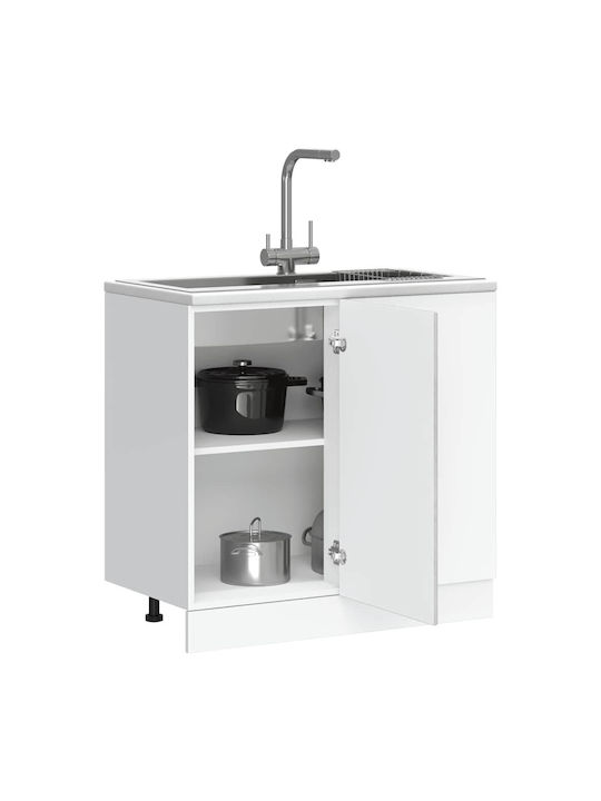 Dulap de Colț pardoseală Gri 86x46x81.5buc
