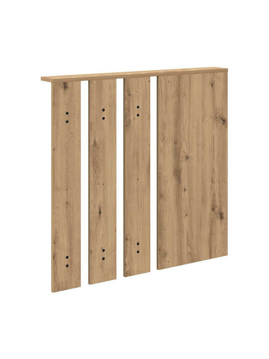 Eingangsmöbel mit Spiegel & Garderobe Coffee 84x10x80cm