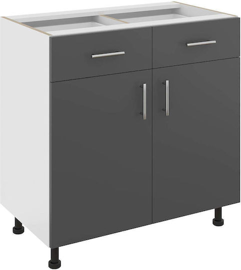 cu Blat de Lucru Anthracite/white 80x50x80buc cu Blat de Lucru Anthracite/white 80x50x80buc