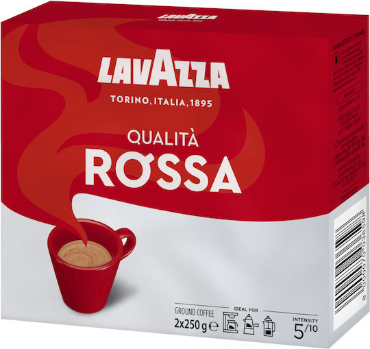 Lavazza Coffee Espresso Arabica Rossa Ground 500gr