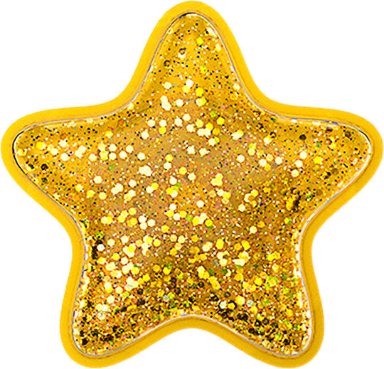 Popsockets Smartphone Popgrip Premium Magsafe Glitter Star Effect Golden