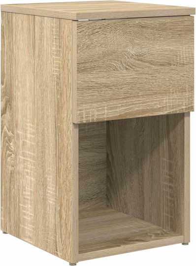 Nachttische Holz Beiges 2Stücke 29x31.5x49cm