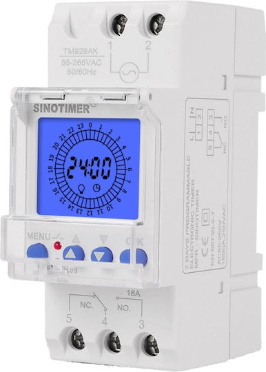 Digital Relay 15-minute Timer Sinotimer Timer Switch Programmable Illuminated 230v 16a Tm929akl