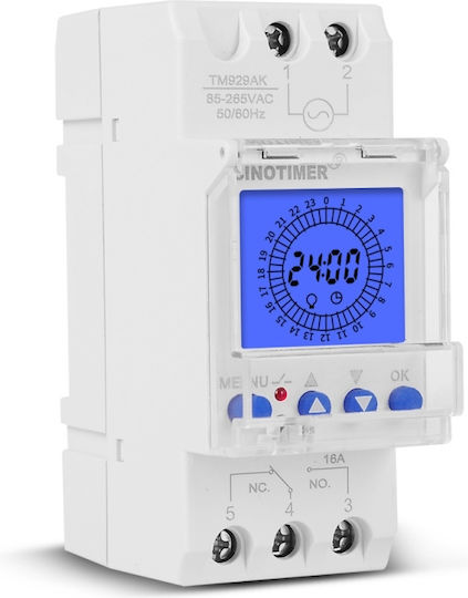 Digital Relay 15-minute Timer Sinotimer Timer Switch Programmable Illuminated 230v 16a Tm929akl