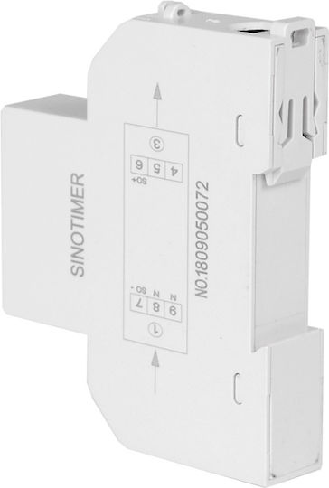 Contor Monofazat de Energie Electrică Sinotimer 230v Ac 50hz 5 100 A Afișaj Digital cu Led Iluminat Dds519l