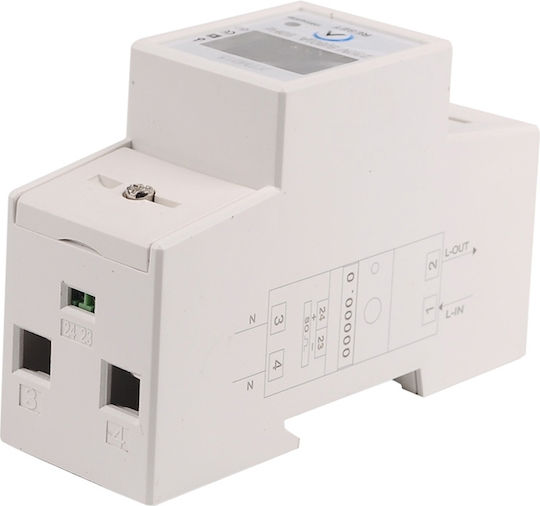 Contor Monofazat de Energie Electrică Sinotimer 230v Ac 50-60hz 5 80 A Afișaj Digital cu Led Iluminat Dds015