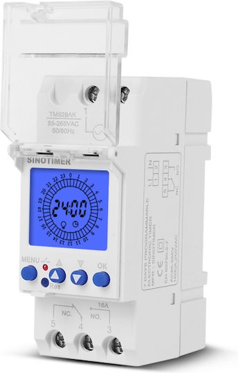 Digital Relay 15-minute Timer Sinotimer Timer Switch Programmable Illuminated 230v 16a Tm929akl