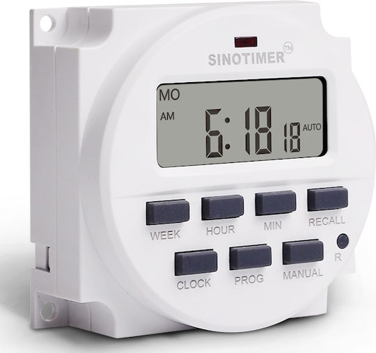 Дигитален Релеен Таймер Sinotimer Програмируем Превключвател Таймер 230v 16a Tm618n-2