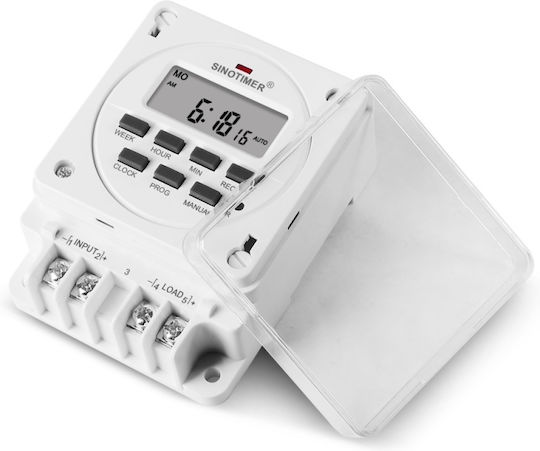 Дигитален Релеен Таймер Sinotimer Програмируем Превключвател Таймер 230v 16a 3600w Tm618e-2