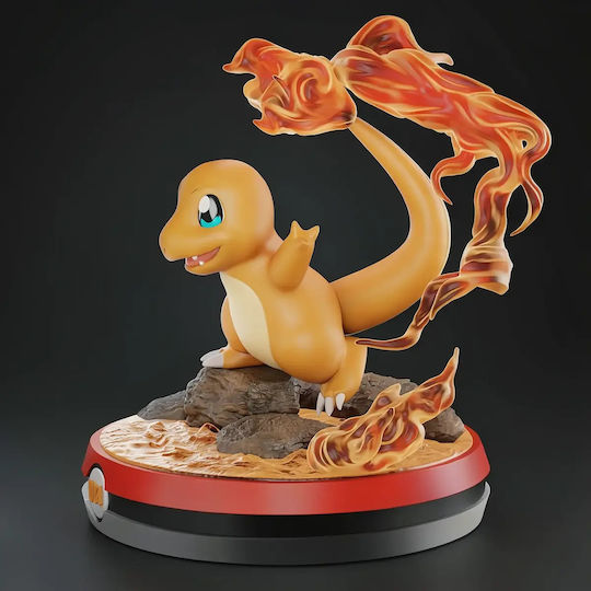 Φιγούρα Charmander Pokemon 004 3d Εκτυπωμένη-7 6 Cm 1:24
