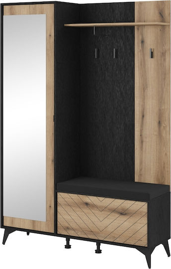 Mobilier de Intrare cu Oglindă / Cuier / Dulap pentru Pantofi / Dulap & Bancă 134x34x197cm Mobilier de Intrare cu Oglindă / Cuier / Dulap pentru Pantofi / Dulap & Bancă 134x34x197cm