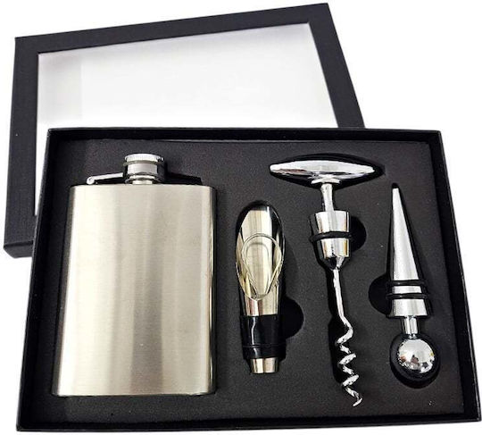 Set Cadou pentru Bărbați Sticlă de Băut din Oțel Inoxidabil Accesorii de Băut Într-o Cutie Elegantă