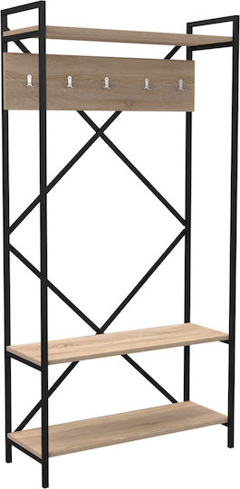 Έπιπλο Εισόδου Μελαμίνη Σόναμα-μαύρος 90x34x180εκ. Έπιπλο Εισόδου Μελαμίνη Σόναμα-μαύρος 90x34x180εκ.