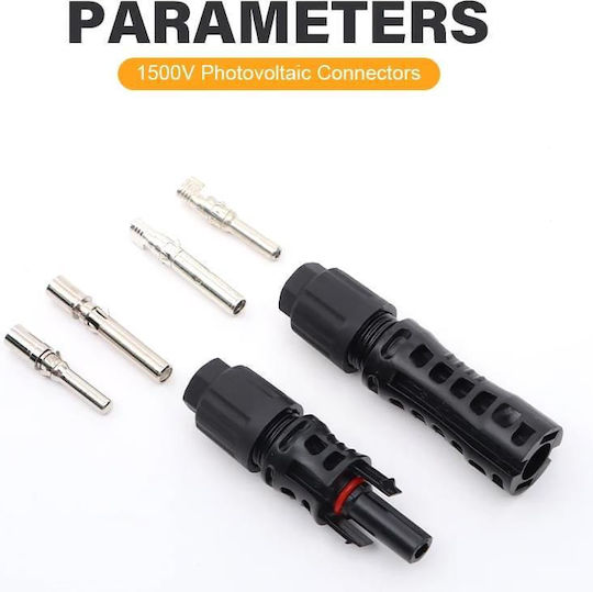 Set 10 Conectori Mc4 Evo2 Onuvio Panouri Solare Fotovoltaice Masculin Feminin 1500v 60a Cablu 10mm2 Certificat Ce Rohs Ip67 Rezistent la Apă