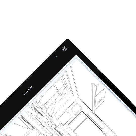 Huion Led Light Drawing Pad Lb3 1000 Lpi 855cd/m2 268lm Usb Black