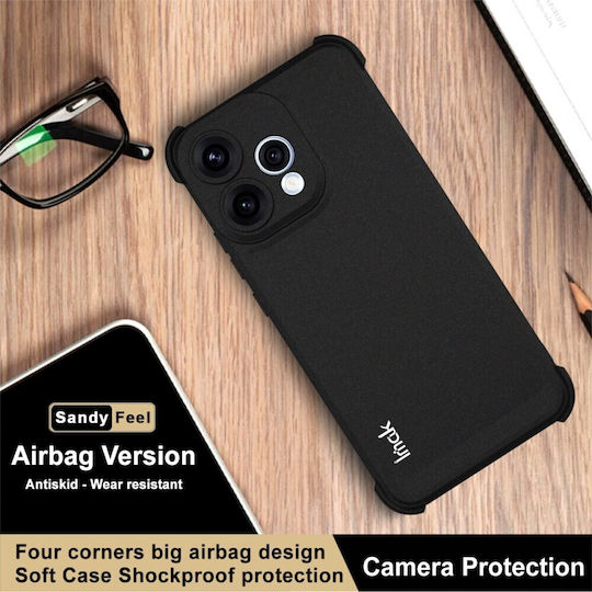 Imak Matte Umschlag Rückseite Silikon Schwarz Oppo Reno15 5G
