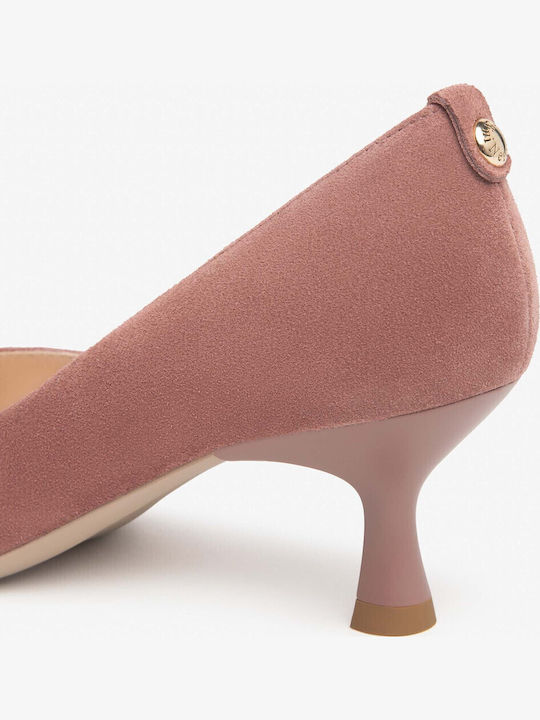 Leather Heels Pink
