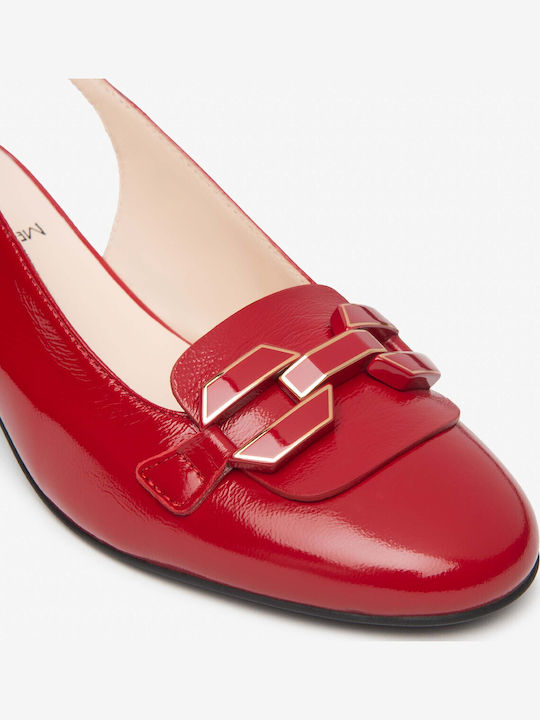 Leder Pumps Rote