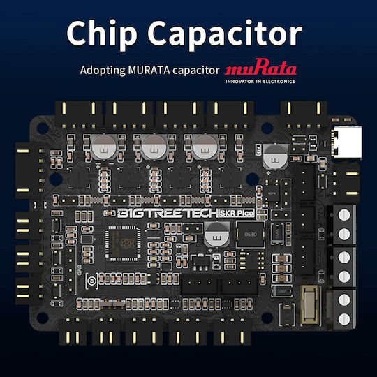 Bigtreetech Skr Pico V1.0 Motherboard 3d Printer Controller Voron V0 Mcu Rp2040 Arm Cortex-m0+ Integrated Tmc2209 Uart Driver 24v Improved Heatsink 4-layer Pcb Type-c Interface High-performance Upgrade 3d Printers