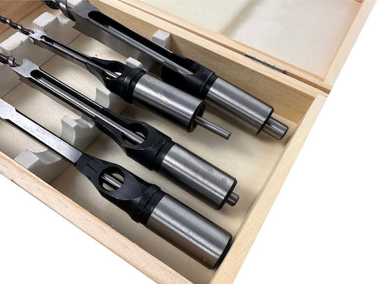 Set Burghie Găuri Pătrate 5 Bucăți Gebo Tools