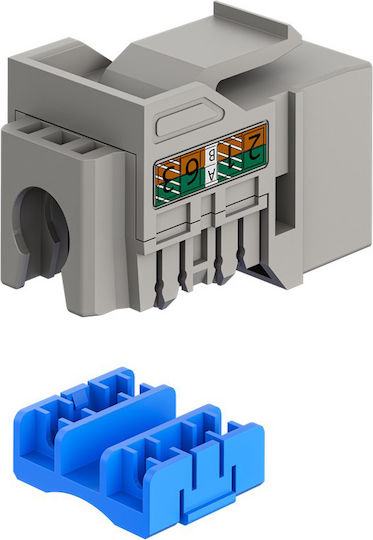 Keystone Module RJ45 77951 Cat 6a UTP Slim & Short Toolfree Grey DM131154