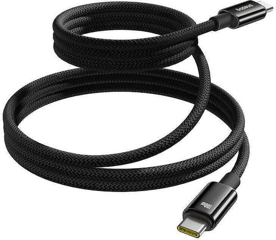 Baseus Tungsten Магнитен USB 2.0 Кабел USB-C Мъжки - USB-C 100W Черен 1m P10319805111-00